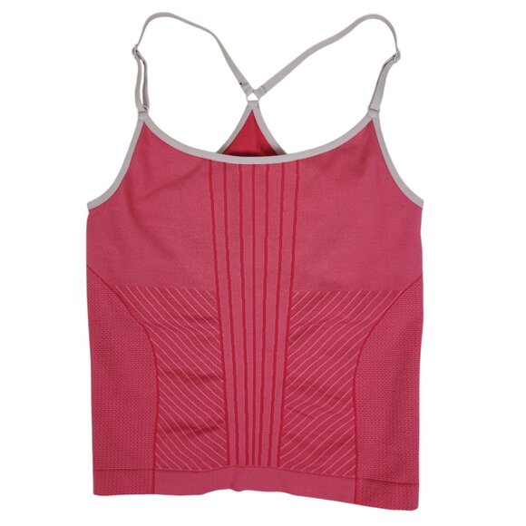 00s Y2K Vintage Pink NIKE Dri-Fit Seamless Racerback Tank Top XS/Small - Picture 1 of 9